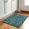 thumbnail image 1 of Addison Rugs Mayfield Washable Transitional Paisley Navy Rectangle Rug, 1'8" x 2'6", 1 of 5