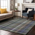 thumbnail image 1 of Addison Rugs Mayfield Washable Transitional Plaid Green Rectangle Rug, 5' x 7'6", 1 of 6