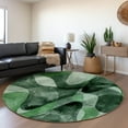 thumbnail image 1 of Addison Rugs Mayfield Washable Contemporary Abstract Fern Round Rug, 8' x 8', 1 of 5