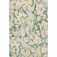 thumbnail image 1 of HomeRoots 648162 5 x 8 ft. Green Yellow & Ivory Floral Washable Machine Made Rectangle Area Rug with UV Protection, 1 of 9