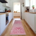 thumbnail image 1 of Addison Rugs Mayfield Washable Contemporary Art Deco Blush Runner Rug, 2'3" x 7'6", 1 of 5