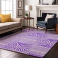 thumbnail image 1 of Addison Rugs Mayfield Washable Contemporary Art Deco Purple Rectangle Rug, 10' x 14', 1 of 6