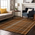 thumbnail image 1 of Addison Rugs Mayfield Washable Transitional Plaid Terracotta Rectangle Rug, 5' x 7'6", 1 of 6