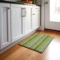 thumbnail image 1 of Addison Rugs Mayfield Washable Transitional Stripes Green Rectangle Rug, 1'8" x 2'6", 1 of 5