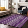 thumbnail image 1 of Addison Rugs Mayfield Washable Transitional Stripes Purple Rectangle Rug, 9' x 12', 1 of 6