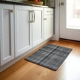 thumbnail image 1 of Addison Rugs Mayfield Washable Transitional Plaid Gray Rectangle Rug, 1'8" x 2'6", 1 of 5