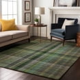 thumbnail image 1 of Addison Rugs Mayfield Washable Transitional Plaid Green Rectangle Rug, 8' x 10', 1 of 6