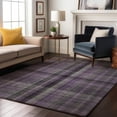 thumbnail image 1 of Addison Rugs Mayfield Washable Transitional Plaid Purple Rectangle Rug, 10' x 14', 1 of 6