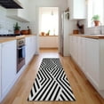 thumbnail image 1 of Addison Rugs Mayfield Washable Transitional Geometric Black Runner Rug, 2'3" x 7'6", 1 of 5