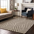 thumbnail image 1 of Addison Rugs Mayfield Washable Transitional Geometric Taupe Rectangle Rug, 3' x 5', 1 of 6