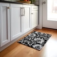 thumbnail image 1 of Addison Rugs Mayfield Washable Transitional Floral Black Rectangle Rug, 1'8" x 2'6", 1 of 5