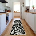 thumbnail image 1 of Addison Rugs Mayfield Washable Transitional Floral Black Runner Rug, 2'3" x 7'6", 1 of 5
