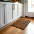 thumbnail image 1 of Addison Rugs Mayfield Washable Transitional Striped Paprika Rectangle Rug, 1'8" x 2'6", 1 of 5