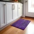thumbnail image 1 of Addison Rugs Mayfield Washable Transitional Striped Purple Rectangle Rug, 1'8" x 2'6", 1 of 5