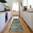thumbnail image 1 of Addison Rugs Mayfield Washable Transitional Organic Green Runner Rug, 2'3" x 7'6", 1 of 5