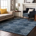thumbnail image 1 of Addison Rugs Mayfield Washable Transitional Organic Navy Rectangle Rug, 9' x 12', 1 of 5