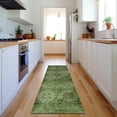 thumbnail image 1 of Addison Rugs Mayfield Washable Transitional Organic Olive Runner Rug, 2'3" x 7'6", 1 of 5