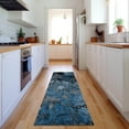 thumbnail image 1 of Addison Rugs Mayfield Washable Transitional Floral Blue Runner Rug, 2'3" x 7'6", 1 of 5