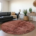 thumbnail image 1 of Addison Rugs Mayfield Washable Transitional Organic Merlot Round Rug, 8' x 8', 1 of 5
