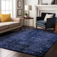 thumbnail image 1 of Addison Rugs Mayfield Washable Transitional Organic Navy Rectangle Rug, 5' x 7'6", 1 of 6