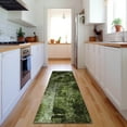 thumbnail image 1 of Addison Rugs Mayfield Washable Transitional Floral Green Runner Rug, 2'3" x 7'6", 1 of 5