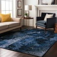 thumbnail image 1 of Addison Rugs Mayfield Washable Transitional Floral Navy Rectangle Rug, 8' x 10', 1 of 6