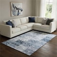 thumbnail image 1 of Addison Rugs Mayfield Washable Transitional Panel Denim Rectangle Rug, 10' x 14', 1 of 6