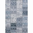 thumbnail image 1 of HomeRoots 649560 5 x 8 ft. Denim Blue & Ivory Patchwork Transitional Washable Machine Made Rectangle Area Rug with UV Protection, 1 of 6