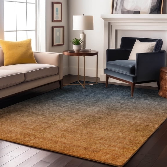 Addison Rugs Mayfield Washable Transitional Ombre Navy Rectangle Rug, 2'6" x 3'10"