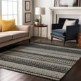 thumbnail image 1 of Addison Rugs Mayfield Washable Transitional Stripes Black Rectangle Rug, 10' x 14', 1 of 6