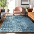 thumbnail image 1 of Addison Rugs Mayfield Washable Transitional Ikat Blue Rectangle Rug, 10' x 14', 1 of 6
