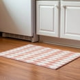 thumbnail image 1 of Addison Rugs Mayfield Washable Transitional Diamonds Salmon Rectangle Rug, 1'8" x 2'6", 1 of 5