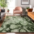 thumbnail image 1 of Addison Rugs Mayfield Washable Transitional Circles Green Rectangle Rug, 8' x 10', 1 of 6