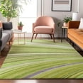 thumbnail image 1 of Addison Rugs Mayfield Washable Transitional Waves Aloe Rectangle Rug, 10' x 14', 1 of 6