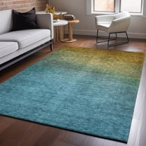 Addison Rugs Mayfield Washable Transitional Ombre Brown Rectangle Rug, 10' x 14'