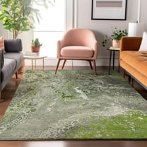 Addison Rugs Mayfield Washable Contemporary Abstract Aloe Rectangle Rug, 10' x 14'