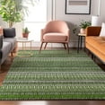 thumbnail image 1 of Addison Rugs Mayfield Washable Transitional Stripes Green Rectangle Rug, 3' x 5', 1 of 6