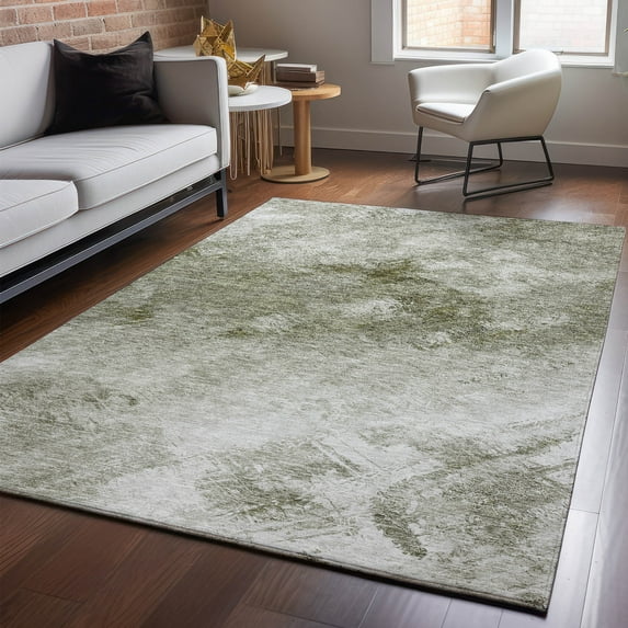 Addison Rugs Mayfield Washable Transitional Modern Taupe Rectangle Rug, 3' x 5'