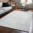 thumbnail image 1 of Addison Rugs Mayfield Washable Transitional Diamond Silver Rectangle Rug, 2'6" x 3'10", 1 of 6