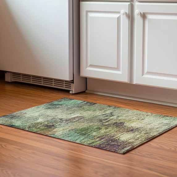 Addison Rugs Mayfield Washable Transitional Abstract Beige Rectangle Rug, 1'8" x 2'6"