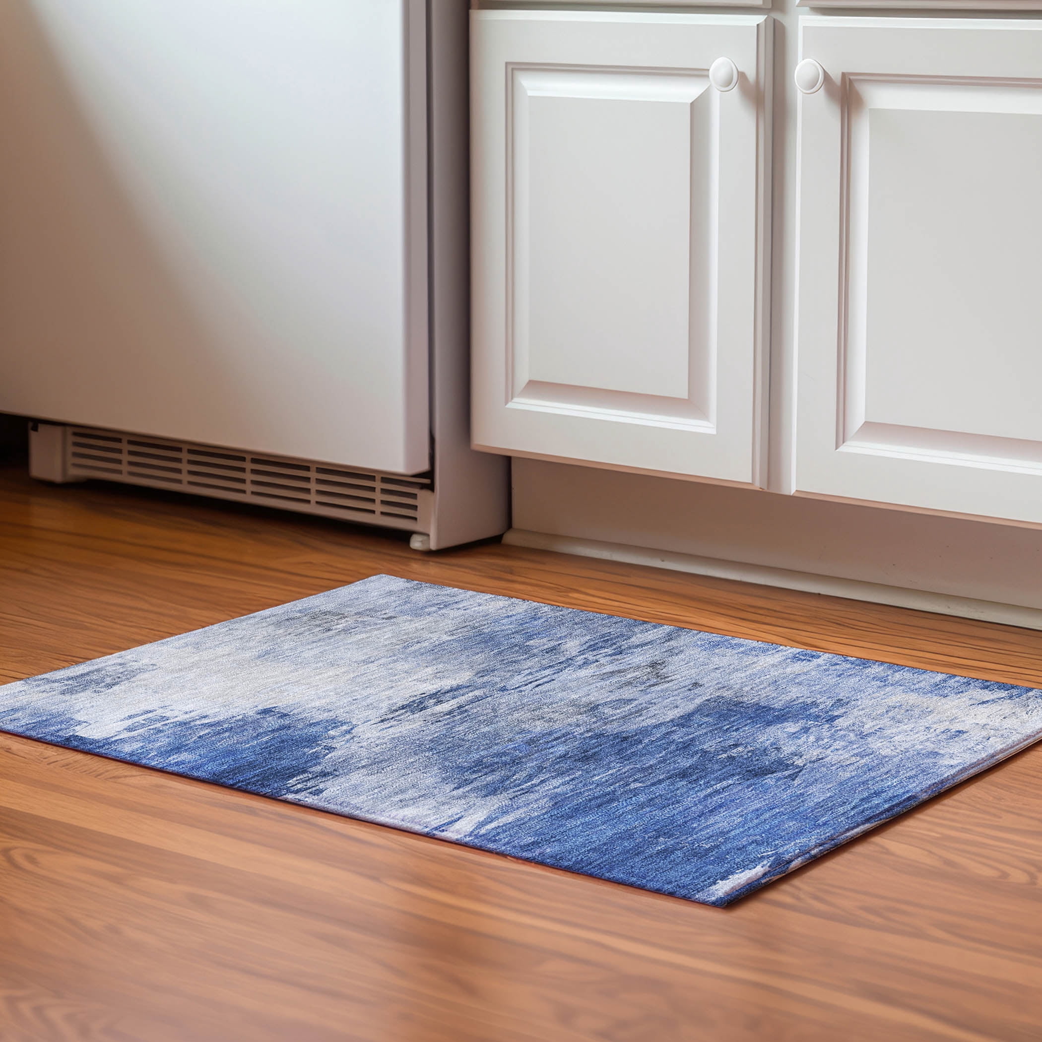 Simple Blue Rug Addison Rugs Mayfield Washable Transitional Modern Blue Rectangle Rug ...