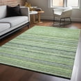 thumbnail image 1 of Addison Rugs Mayfield Washable Transitional Stripes Green Rectangle Rug, 9' x 12', 1 of 6