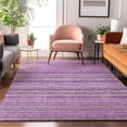 thumbnail image 1 of Addison Rugs Mayfield Washable Transitional Stripes Purple Rectangle Rug, 2'6" x 3'10", 1 of 6