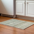 thumbnail image 1 of Addison Rugs Mayfield Washable Transitional Stripes Sage Rectangle Rug, 1'8" x 2'6", 1 of 5