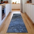 thumbnail image 1 of Addison Rugs Mayfield Washable Transitional Abstract Blue Runner Rug, 2'3" x 7'6", 1 of 5