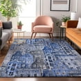 thumbnail image 1 of Addison Rugs Mayfield Washable Transitional Novelty Blue Rectangle Rug, 9' x 12', 1 of 6