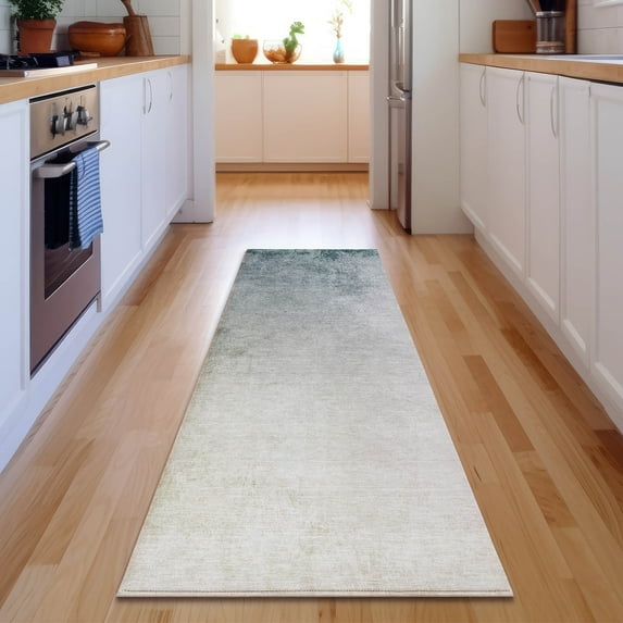 Addison Rugs Mayfield Washable Transitional Modern Beige Runner Rug, 2'3" x 7'6"