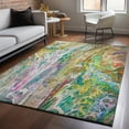 thumbnail image 1 of Addison Rugs Mayfield Washable Contemporary Abstract Green Rectangle Rug, 9' x 12', 1 of 6