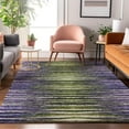 thumbnail image 1 of Addison Rugs Mayfield Washable Traditional Stripes Purple Rectangle Rug, 9' x 12', 1 of 6