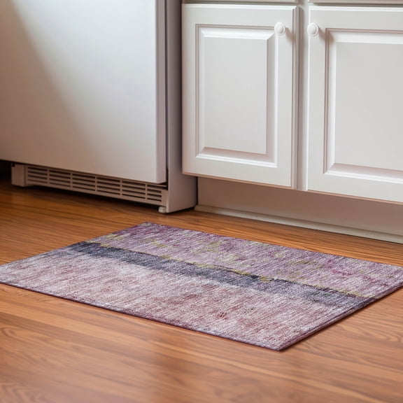 Addison Rugs Mayfield Washable Transitional Modern Blush Rectangle Rug, 1'8" x 2'6"